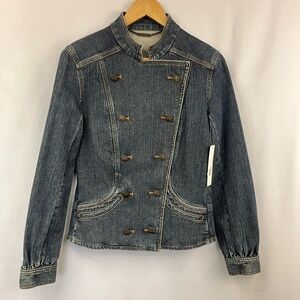 Gianni Bini NWT Women's Iris Indigo Denim Jean Jacket - Size Small